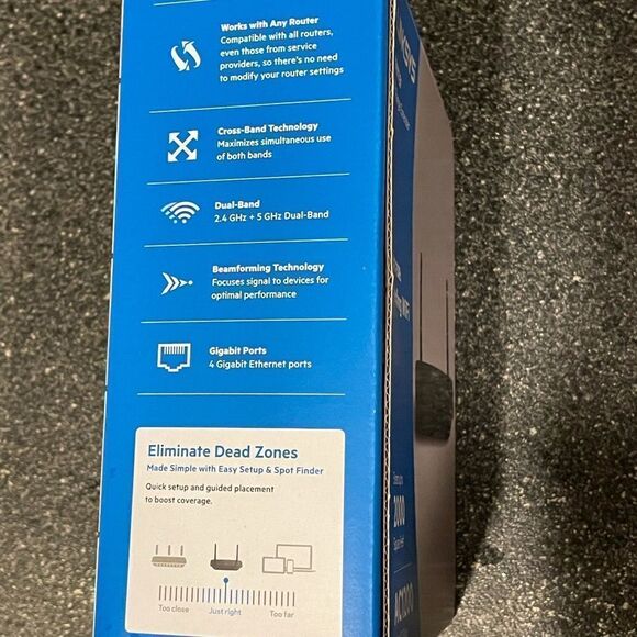 NWT! Linksys-AC1200, Dual Band WiFi Range Extendor. 2000 Square feet! - Picture 9 of 13